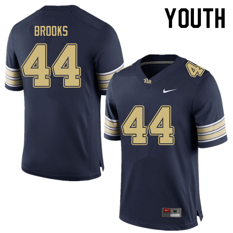 Youth #44 Taelen Brooks Pitt Panthers College Football Jerseys Sale-Navy